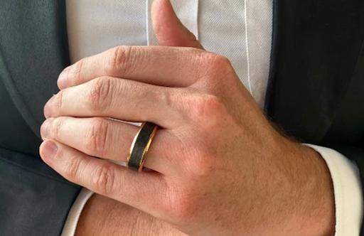 GUNMETAL Mens wedding band, Rose Gold Black Wedding Ring, Tungsten Car –  Bellyssa Jewelry